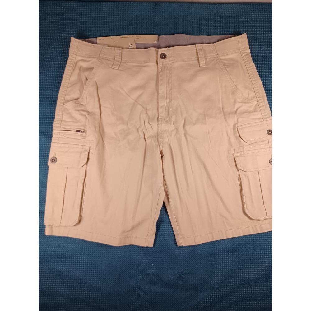 iron co stretch cargo shorts 38 mens‎